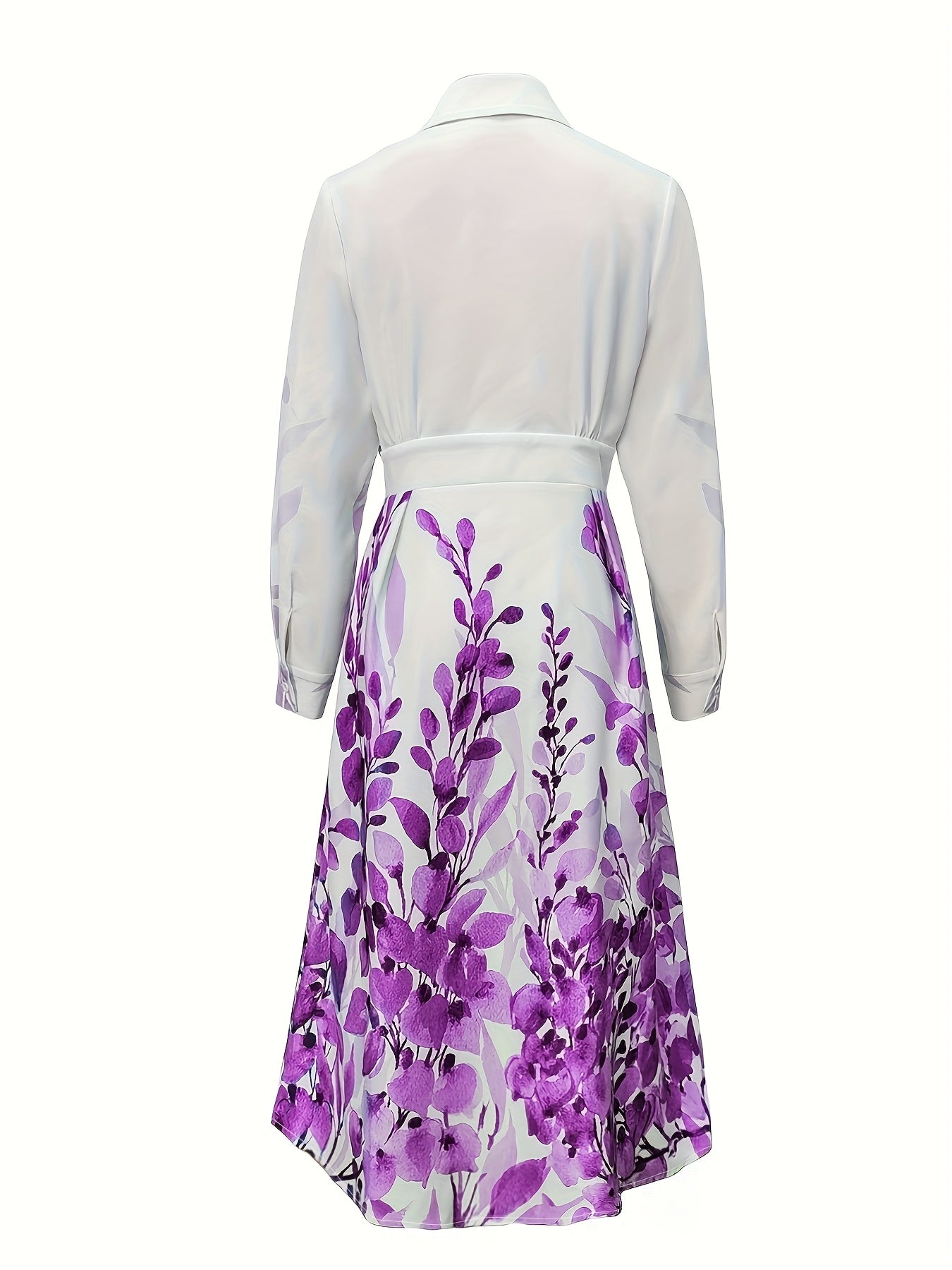 Elegant Long Sleeve Printed Dress for Women - Floral Design, Sleeveless, Fit and Flare, All-Season Wear, Casual Attire|Floral Print Dress|Sleeveless Dress